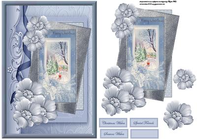 Sledge Ride Through the Snow Card with a Topper