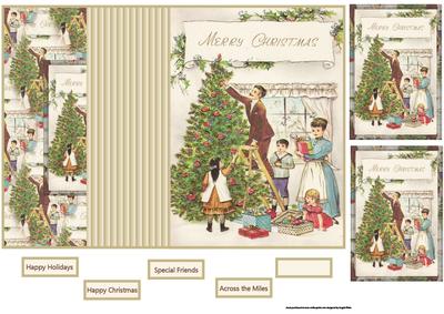 Dressing the Tree No Hole Fold Back Card