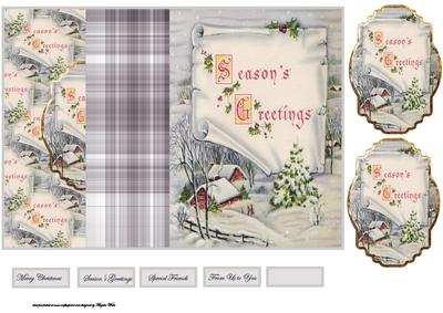 House in the Valley No Hole Fold Back Card