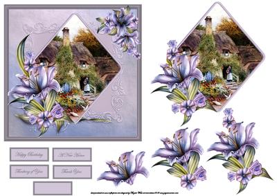 Country Life Card Front with a Topper