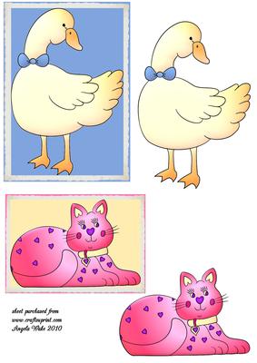 A Cat and a Duck