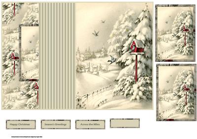 Birds Fly Home to Their House No Hole Fold Back Card