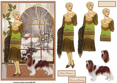Shall We Go Out, Winter Scene Window View Card