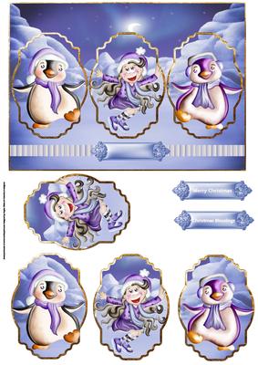 Enchanted Night Panel Card with Toppers