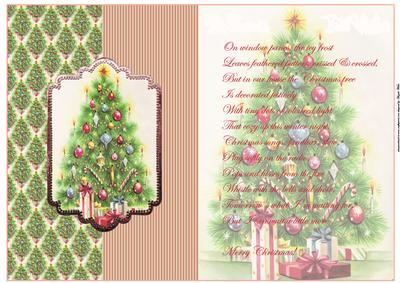Christmas Tree Fold Back Card