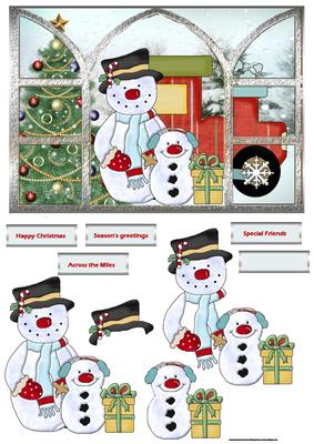 Next Stop Santa's Grotto Window View Card