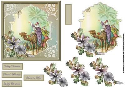 Three Kings Follow a Star Card with a Topper