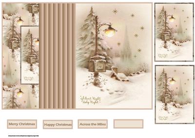 Silent Night, Holy Night No Hole Fold Back Card