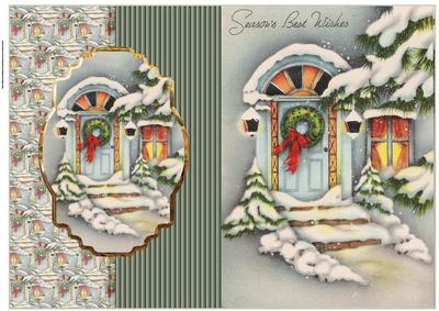 Christmas Welcome Fold Back Card