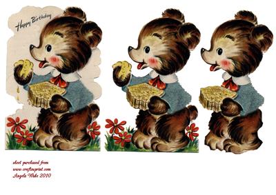 Birthday Bear with His Honey