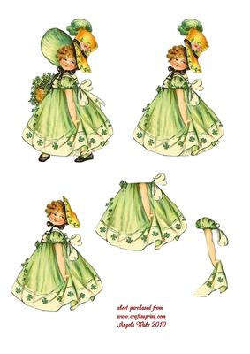 St Patricks Day Cutie Irish Girl