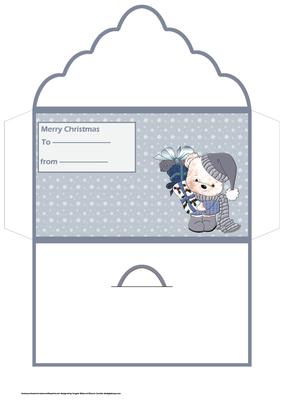 Teddy Bear with Gifts Money Wallet