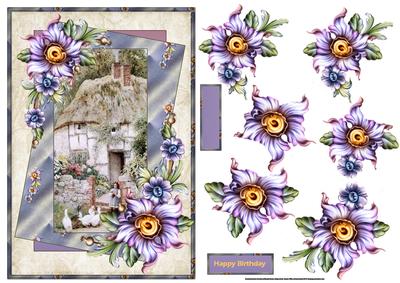 Feeding the Geese in Summer Card Front