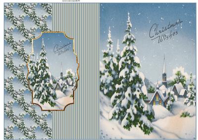 Snow on the Trees Fold Back Card