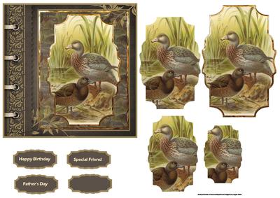 Bird Family Card with Pyramid Stackers