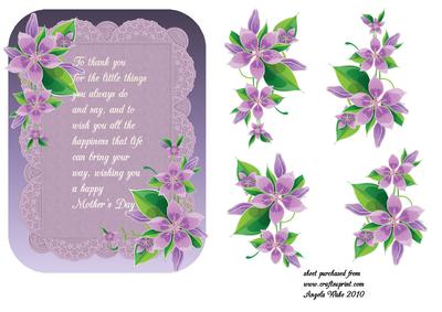 Flowers and Lace for Mother