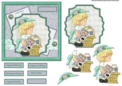 Happy Crafter Card with a Topper