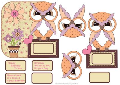 Have a Hoot Birthday Over the Edge Card