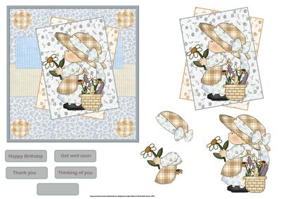 Meadow Flowers Card and Decoupage