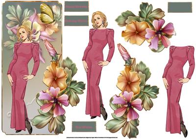Evening Flowers Over the Edge with Decoupage