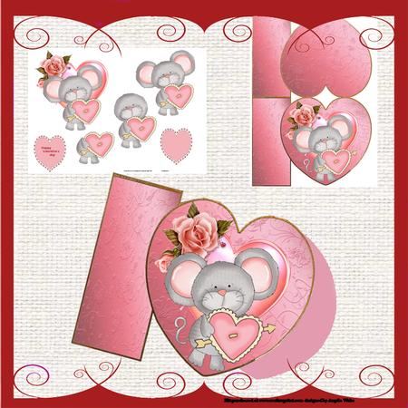 Mouse with a Heart Mini Kit