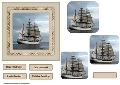 Sailing on the Ocean Card