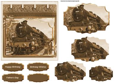 Leander Steam Train Card