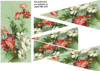 Flower Spray in Pink and White