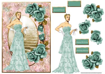 Enchanted Evening Card with Decoupage