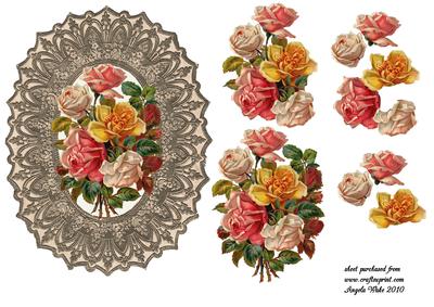 Victorian Lace and Roses