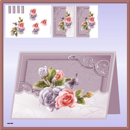 Rose Blush Mock Envelope Card