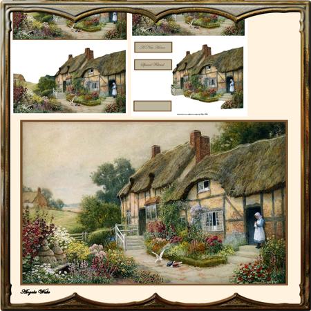 English Country Garden Easy Cut Decoupage