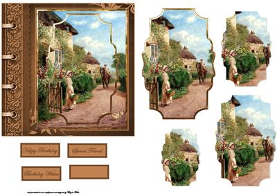Market Day Card with Shaped Layers