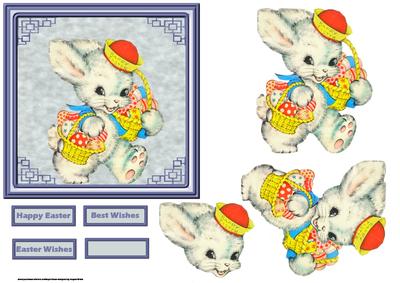 Easter Eggs for You Card with Decoupage