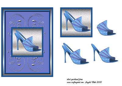 Lilac and Blue Fashion Shoe
