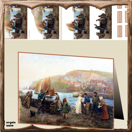 Busy Evening on the Quay Easy Cut Decoupage