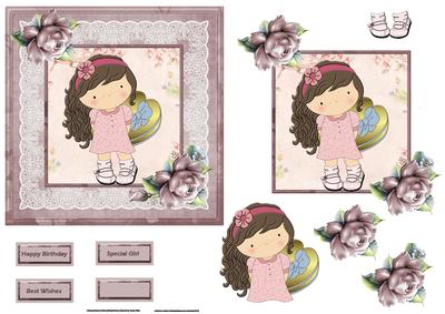 Choccies for You Card with a Topper and Decoupage