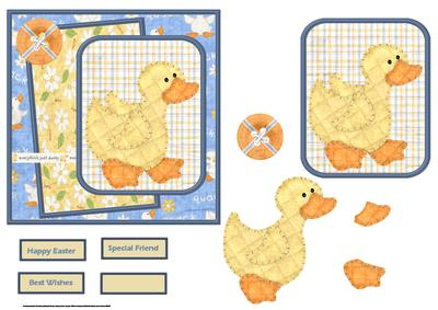 Everything is Ducky Card with Decoupage