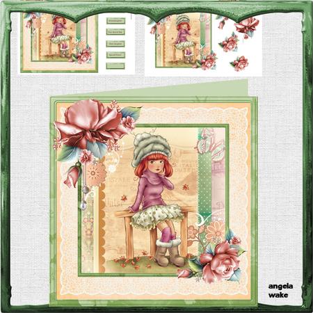Girl with Attitude 8x8 Card Mini Kit