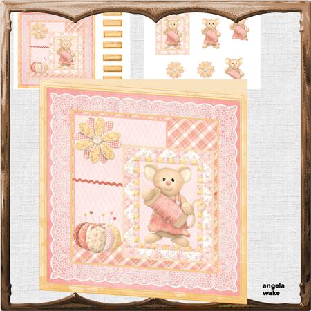 Mice and Needles and Pins 8x8 Card Mini Kit