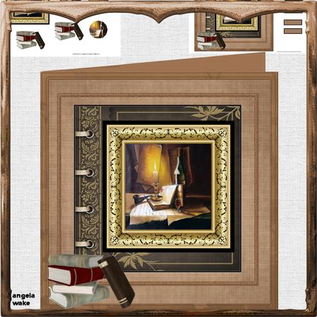 Evening Reading 8x8 Card Mini Kit
