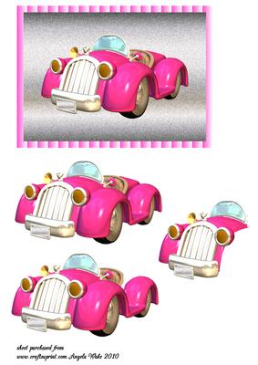 Pink Girlie Car