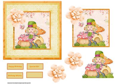 Fairy Emma Card with Decoupage