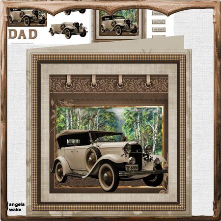 Drive Out to the Countryside 8x8 Card