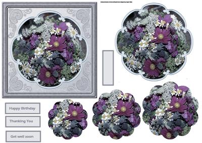 Variety of Flowers Card with Petal Stacker