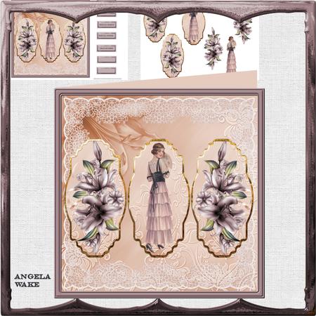 Lady and the Lily 8x8 Card Mini Kit