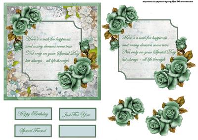 Special Day Rose Card and Decoupage