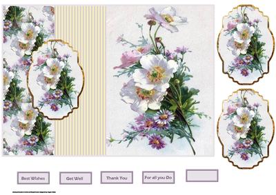 Poppy and Daisy Fold Back Card