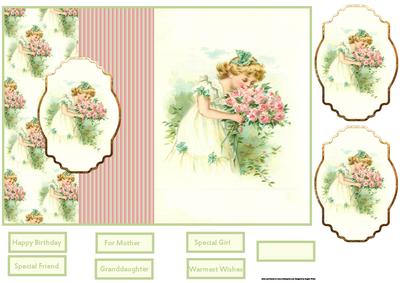 Roses from the Garden Fold Back Card