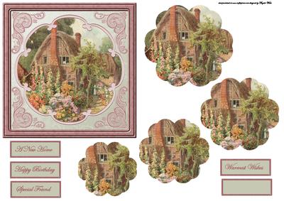 Country Cottage Card with Petal Stacker